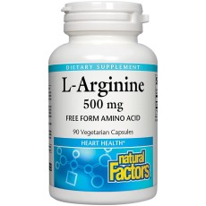 내츄럴팩터스 엘-알기닌 L-Arginine 500 MG 90 Capsules