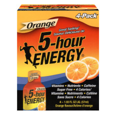 파이브 아워 에너지 오렌지맛 4팩 5-hour ENERGY Orange 57ml