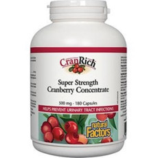 크렌베리 천연추출물 CRANRICH CRANBERRY CONCENTRATE 500 MG - 180 정