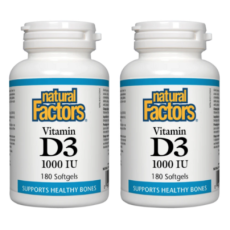 네추럴팩터스 비타민 D3 1000 IU 180소프트젤 2병묶음