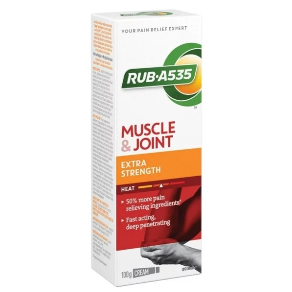 RUB A535 근육 및 관절 통증 완화  크림, 초강력, 100g 크림
