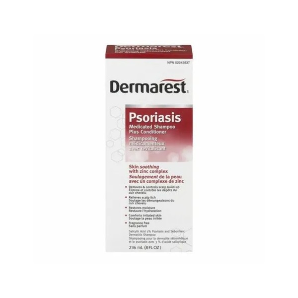 Dermarest 건선 치료 샴푸 플러스 컨디셔너, 236ml