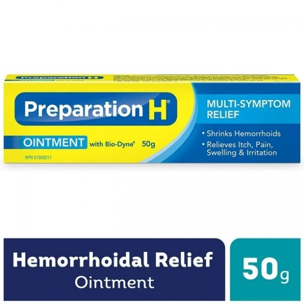 Preparation H 다중 증상 치질 치료 연고 바이오다인, 50g