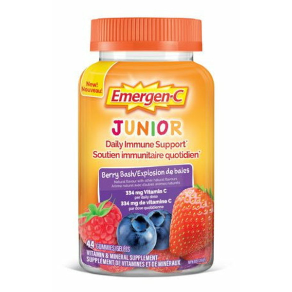 에머젠-C 키즈 베리 배쉬 데일리 면역 지원 젤리 44정 Emergen-C Kidz Berry Bash Daily Immune Support Gummies